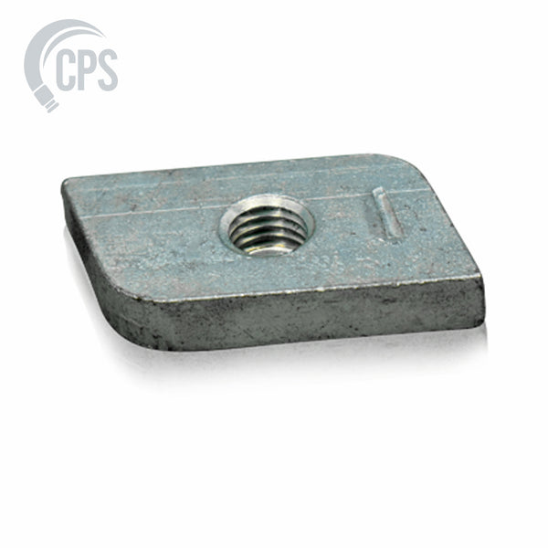 Notch Nut, 30mm x 18mm x 6 M8